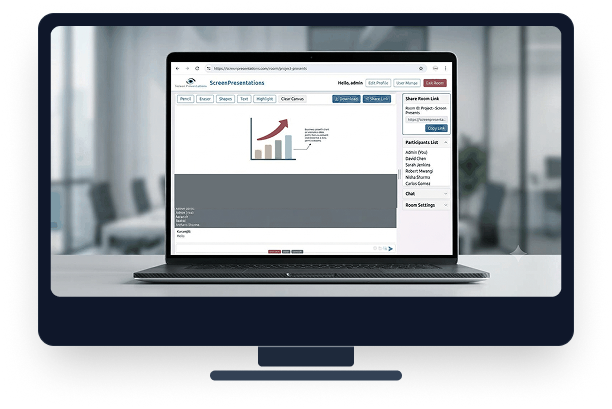 Screen Presentations Future Meetings Platform Dashboard
